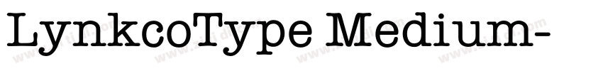 LynkcoType Medium字体转换